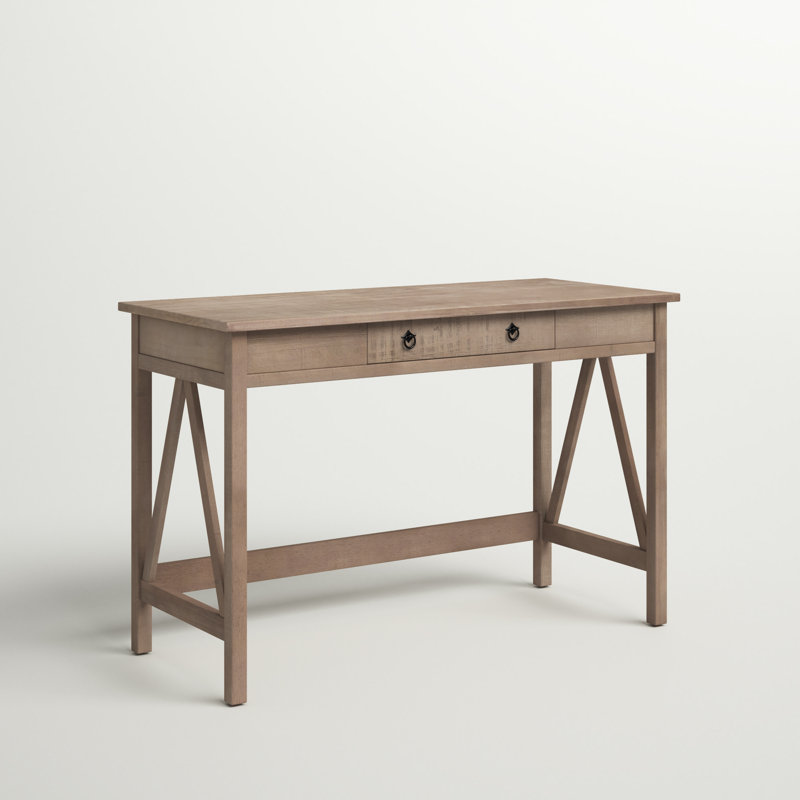 Bureau en bois avec 1 tiroir Soule, Driftwood