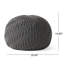 Pouf rond en coton tricoté 20 x 20 Hazel