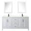 Ensemble de meuble-lavabo double 72 "avec miroir Daria-40066247-118618569-70404269