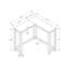 Accent stratifié gris pour les petites maisons - Console étroite avec une entrée, un couloir et une chambre de style stable et élégant