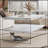 Double layered rectangular coffee table-971604542