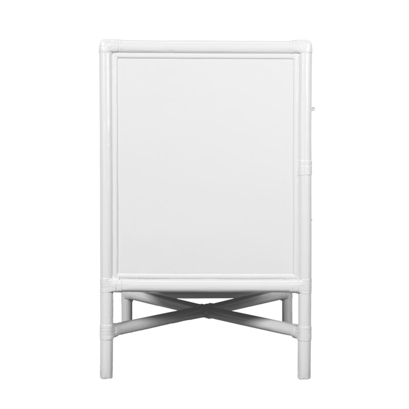 Venice 4 Drawers 54" W Double Dresser, White