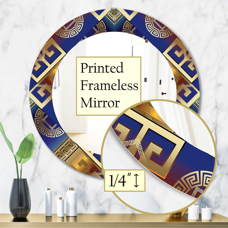 Miroir d'appoint mural, H 31,5 po x l po