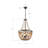 Peaslee 4 - Light Regina Scalloped Wood Bead Flush Mount