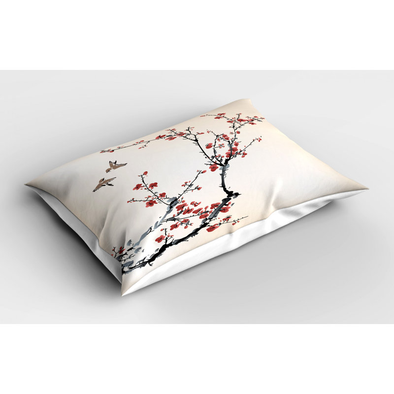 Flowers Polyester Sham Set, Twin
