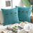 Linen Square 20" Throw Pillow with Coconut Shell Button Closure-716707856-690617142-690617138