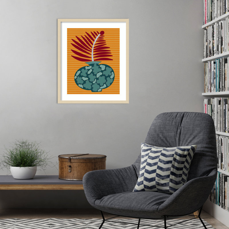 «Snappy Botanical II» par Regina Moore, impression sur bois encadrée, H 25 po x l 21 po