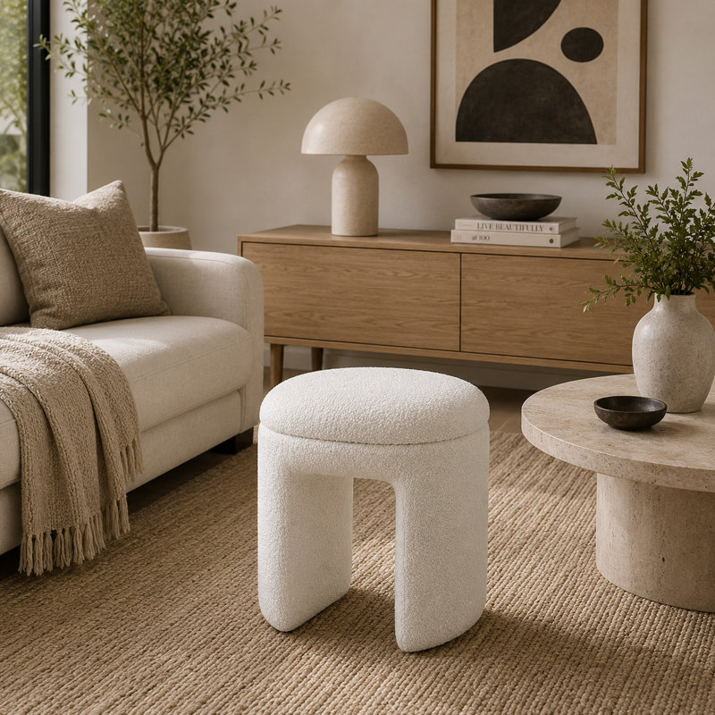 Tabouret Janie, Beige
