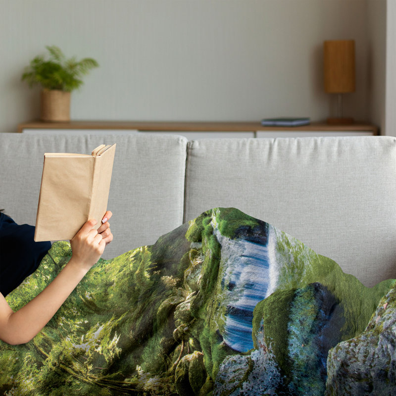 Hand Woven Throw Blanket, 50" x 70"