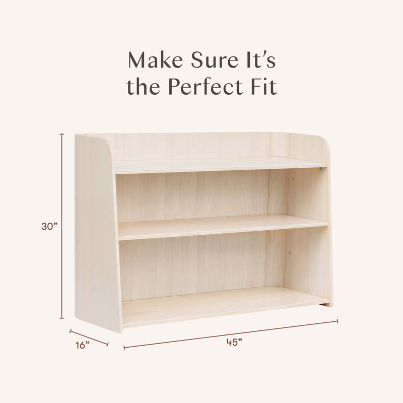 Melo Montessori-Inspired Bookcase, Washed Natural