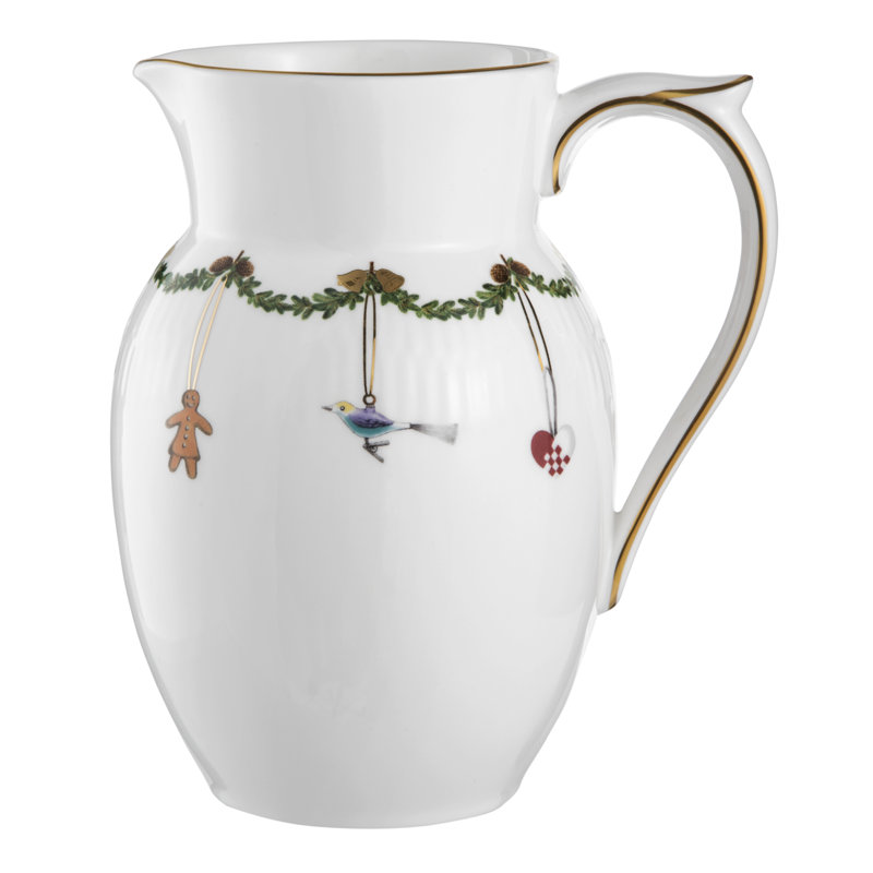 Royal Copenhagen Star Fluted Christmas Jug