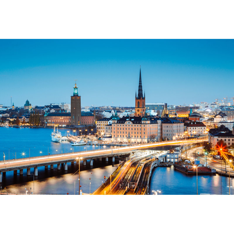 " Stockholm Skyline, Sweden, Scandinavia " by Bluejayphoto, 8" H x 12" W