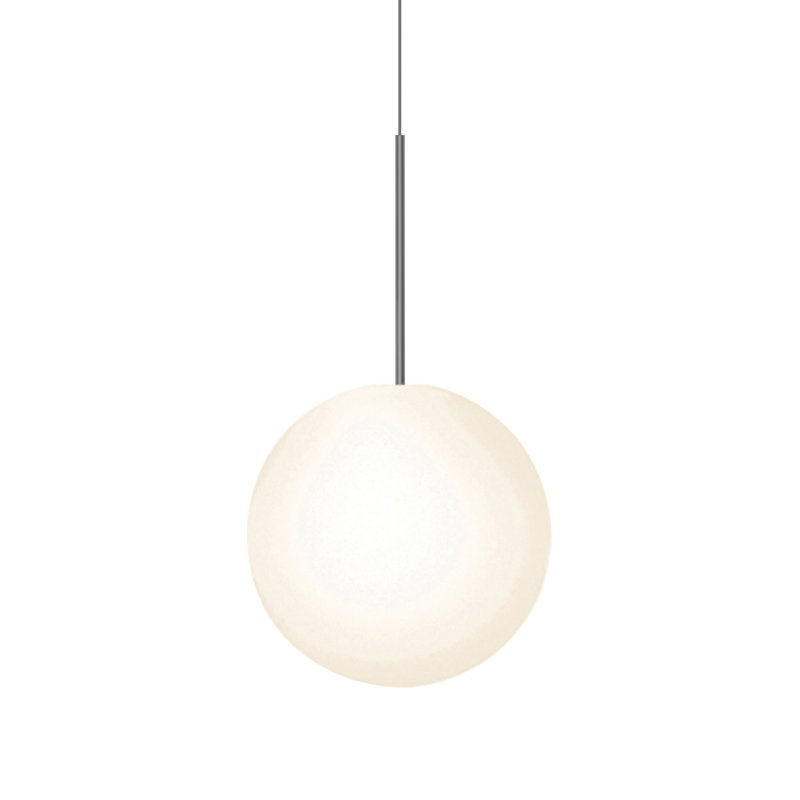 Bola Sphere Pendant, Gunmetal, 26.4" H x 16" W x 16" D