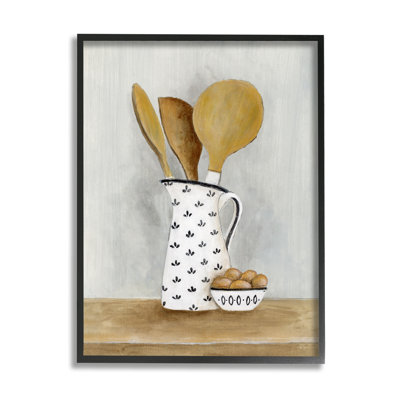 " Kitchen Eggs & Utensils Still Life " Acrylic Painting