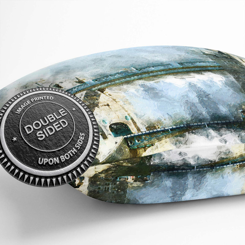 Tower Bridge in London Cushion with Filling, 40cm H x 40cm W x 15cm D