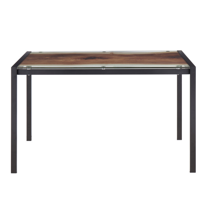 Table de salle à manger Alieza, Noir
