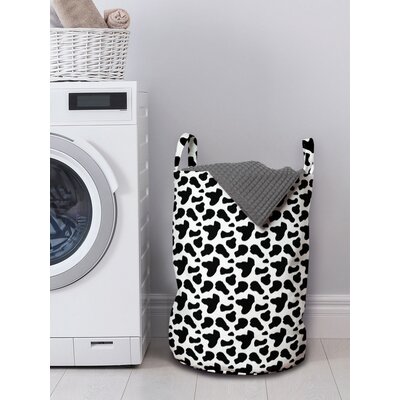 Ambesonne Cow Print Laundry Bag, Animal Hide Pattern Spots Farm Life Cattle Camouflage Animal Skin, Hamper Basket With Handles Drawstring Closure For -  East Urban Home, BABA8DE70B644C7AABE12BEBB44CACD1