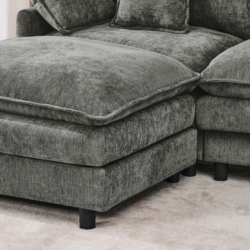 Canapé Cloud Comfort, Chenille - gris