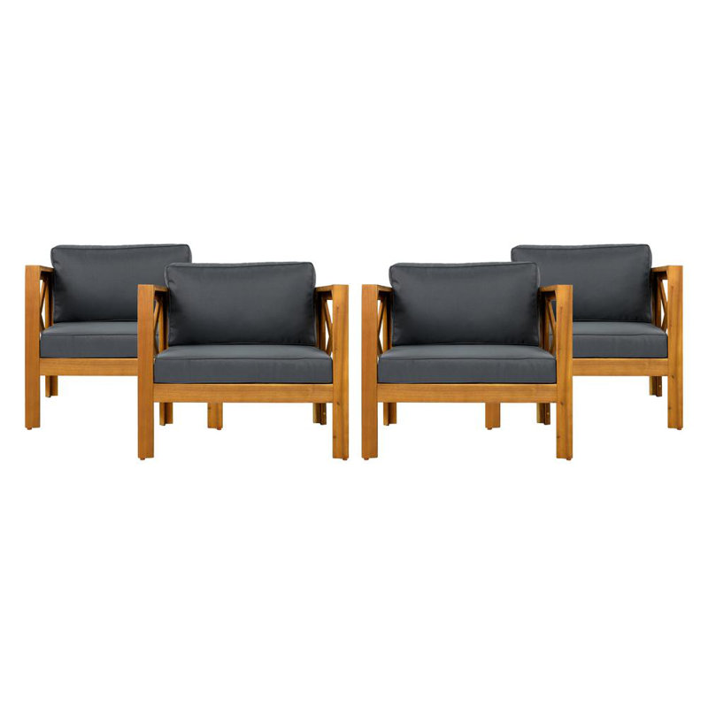 Élégantes chaises longues de jardin, Gris foncé