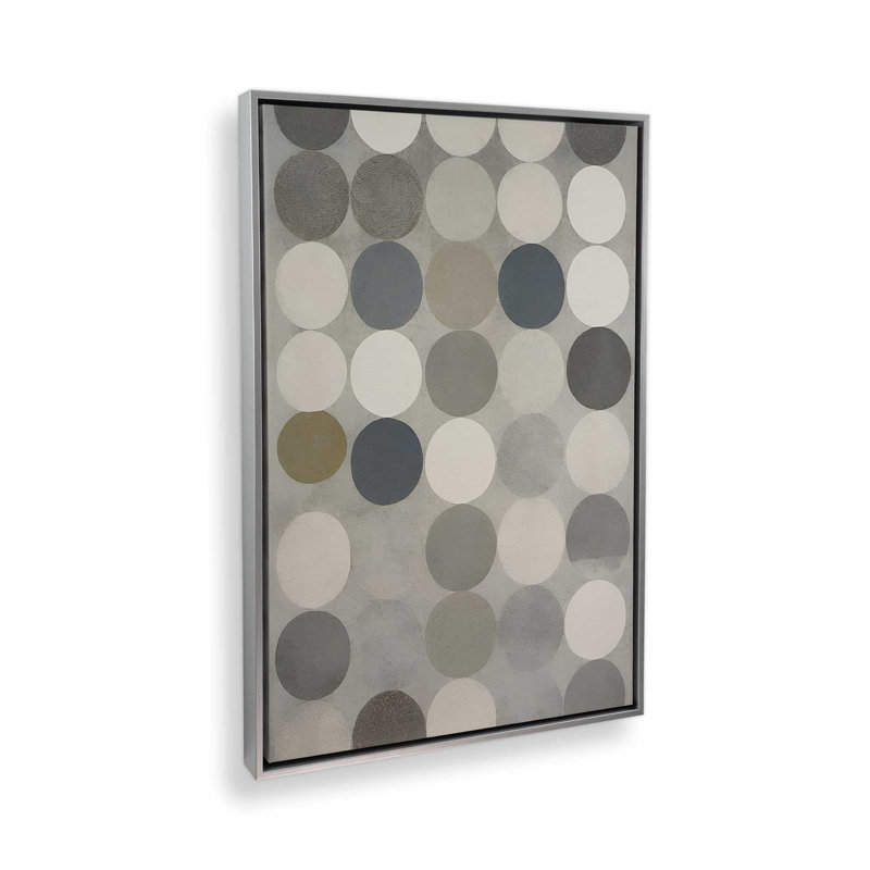 «Greyscale Halftone II» par Elena Ray, reproduction d'art, H 16 po x l 12 po, «Floater», reproduction encadrée sans passe-par