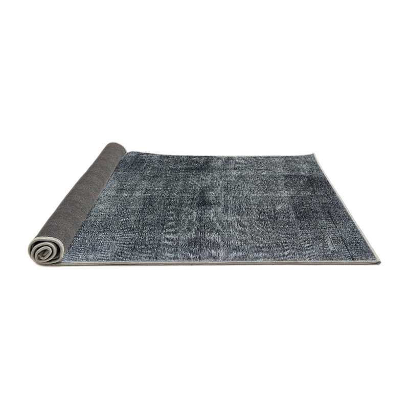 Tapis abstrait gris Hubler, Rond 5 pi
