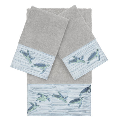 Mia Embellished 3 Piece Towel Set