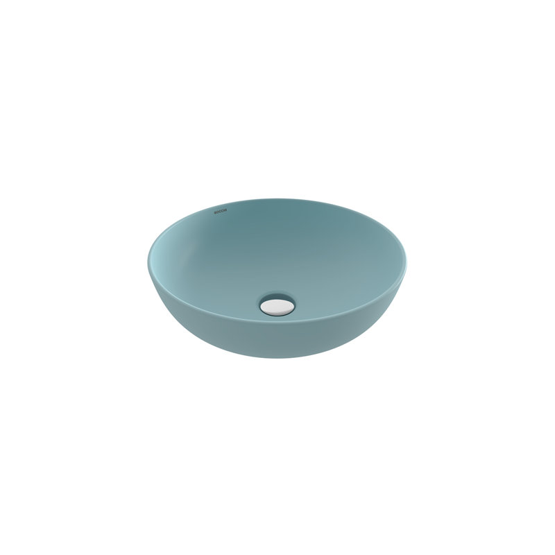 Sottile Slim Line Countertop Basin - 38cm, Matte Ice Blue