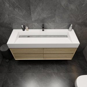 Better Vanity 59'' Single Bathroom Vanity with Plastic Top | Wayfair