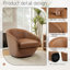 Fauteuil demi-tonneau pivotant en similicuir Aunna-1358442742
