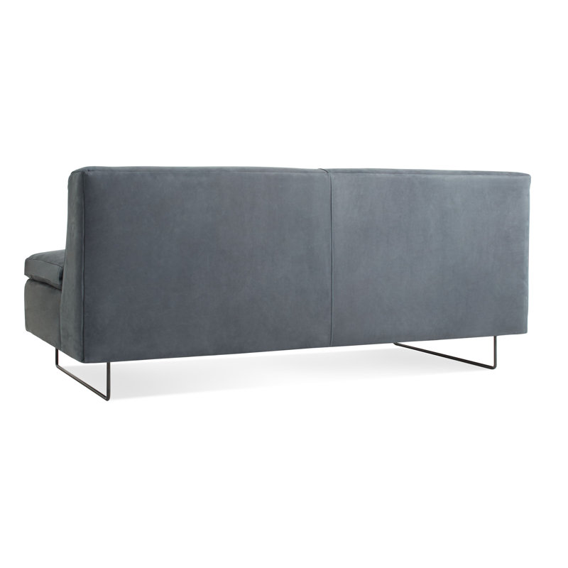 Bonnie And Clyde Sofa, Ink Genuine Leather