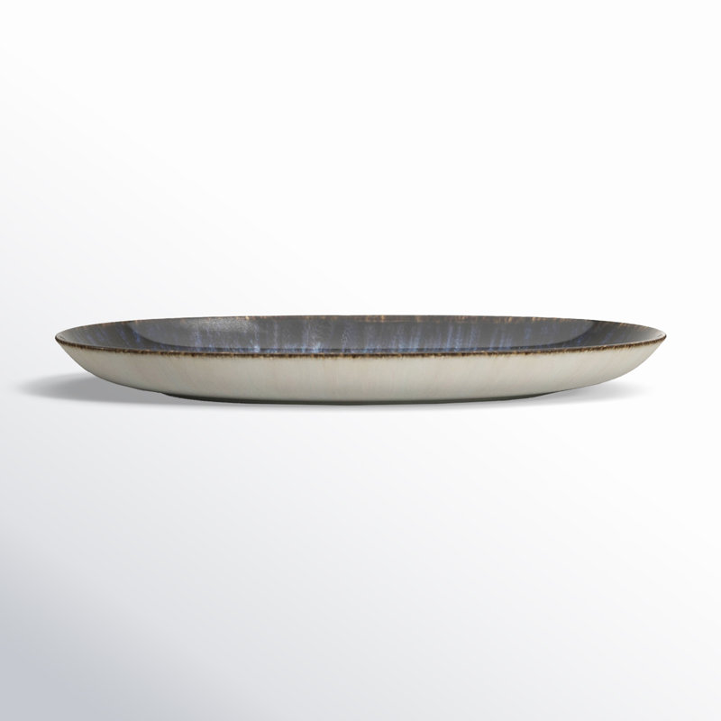 Cypress Grove Stoneware Platter, 1" H x 7" W x 11.5" L