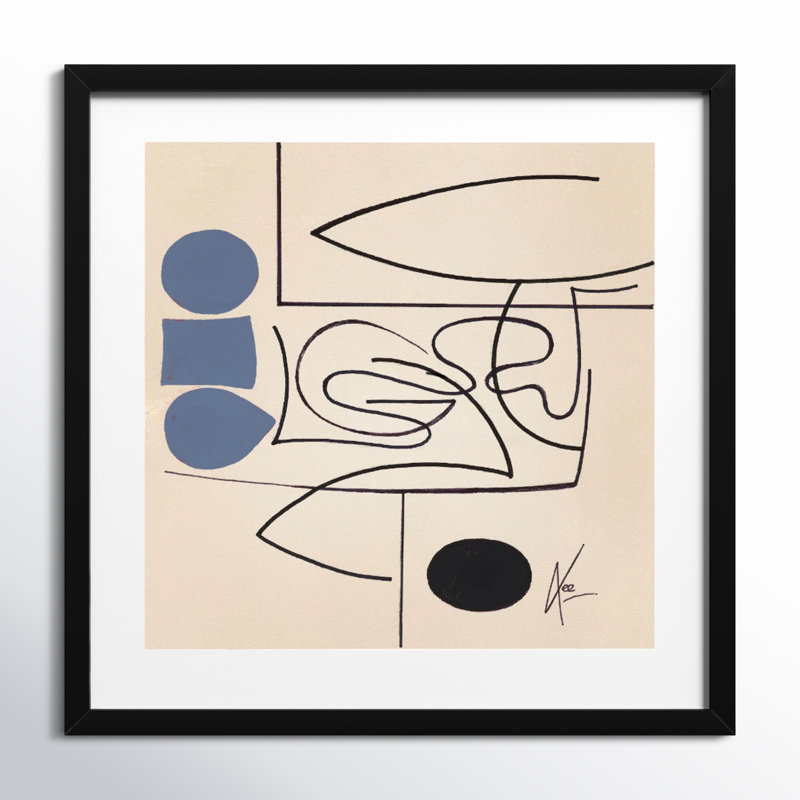 Reflection 2 by Lee Lessem, Black, 24" H x 24" W x 1.25" D