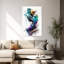 Dynamic Color Burst Abstract Colorful Ethereal Wall Art Print by Mauro - Wrapped Canvas Print-29934765