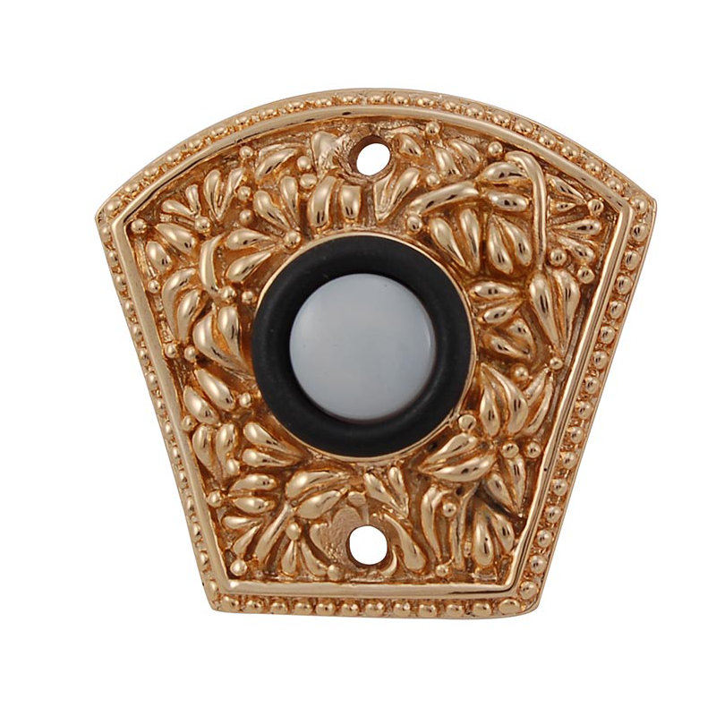 San Michele Fan Push Button, Polished Gold