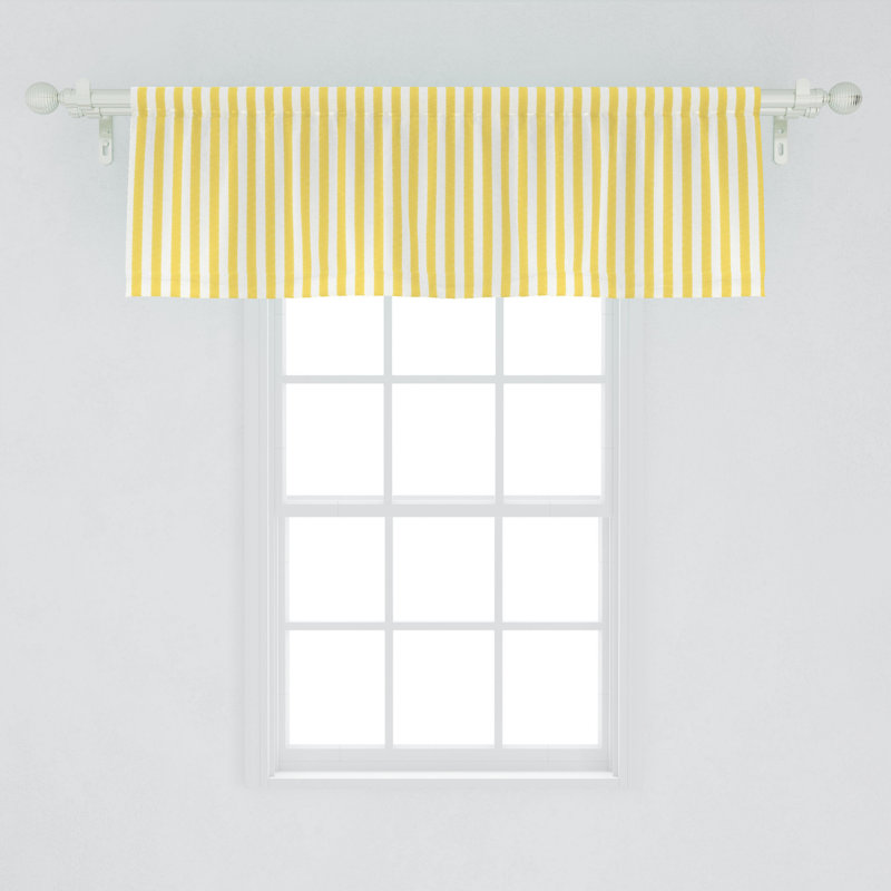 Striped Tailored Window Valance