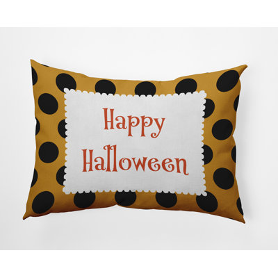 Polka Dots Outdoor Reversible Throw Pillow