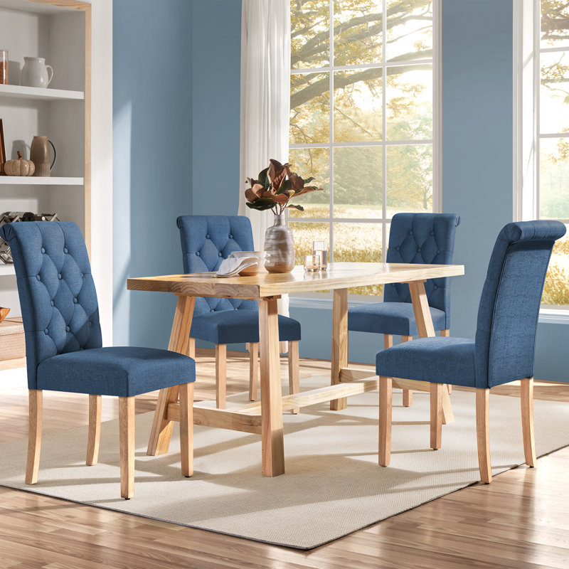  Upholstered Dining Chair, Blue