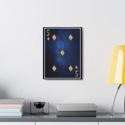 Art mural sur toile, "Cinq des diamants"