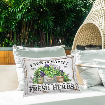 Coussin d'extérieur Farmhouse Fresh Hervs
