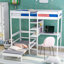 Lit mezzanine avec bureau en L