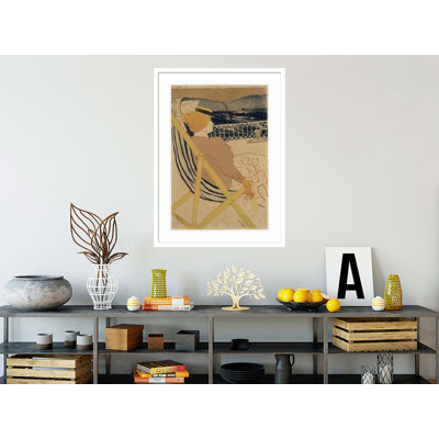 «La Passagère du 54 Promenade en Yacht» par Henri de Toulouse-Lautrec, impression giclée encadrée