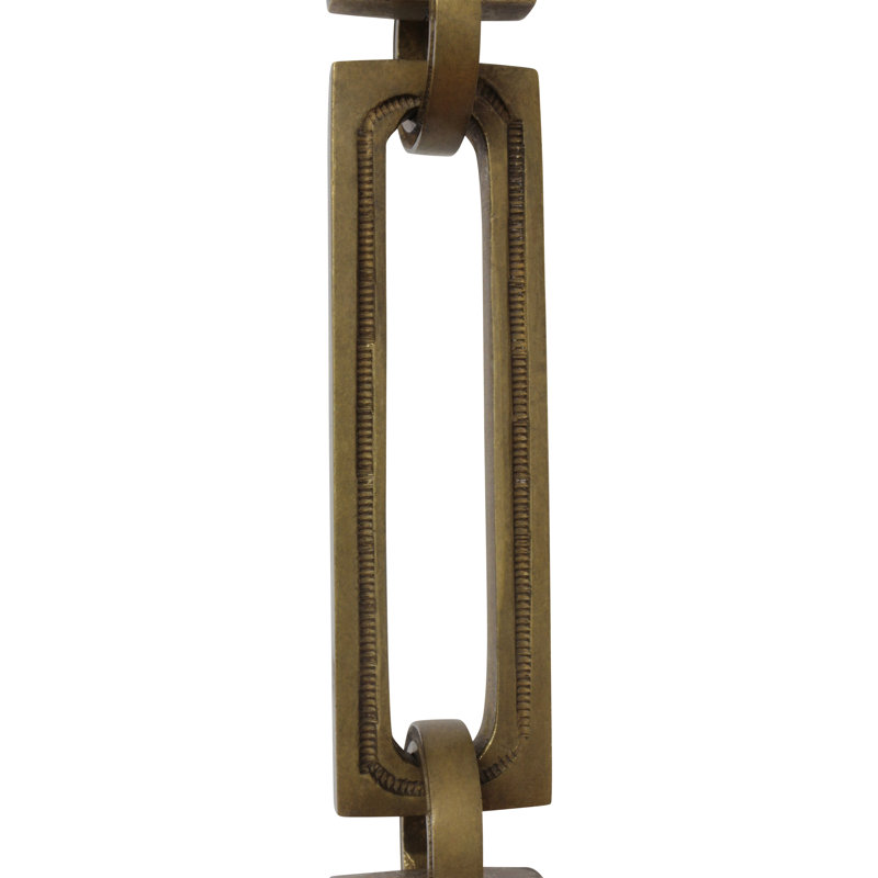 Charnière rectangulaire en laiton massif, Laiton antique