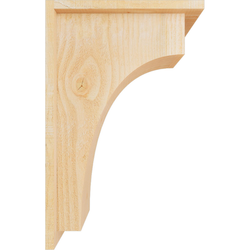 Corbeau Huntington avec plaque arrière, H 22 po x l 8 po x P 14 po, Sapin de Douglas, Sciage brut