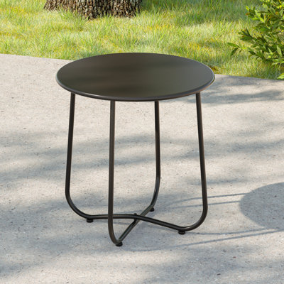 Table de bout en acier Ebern Designs