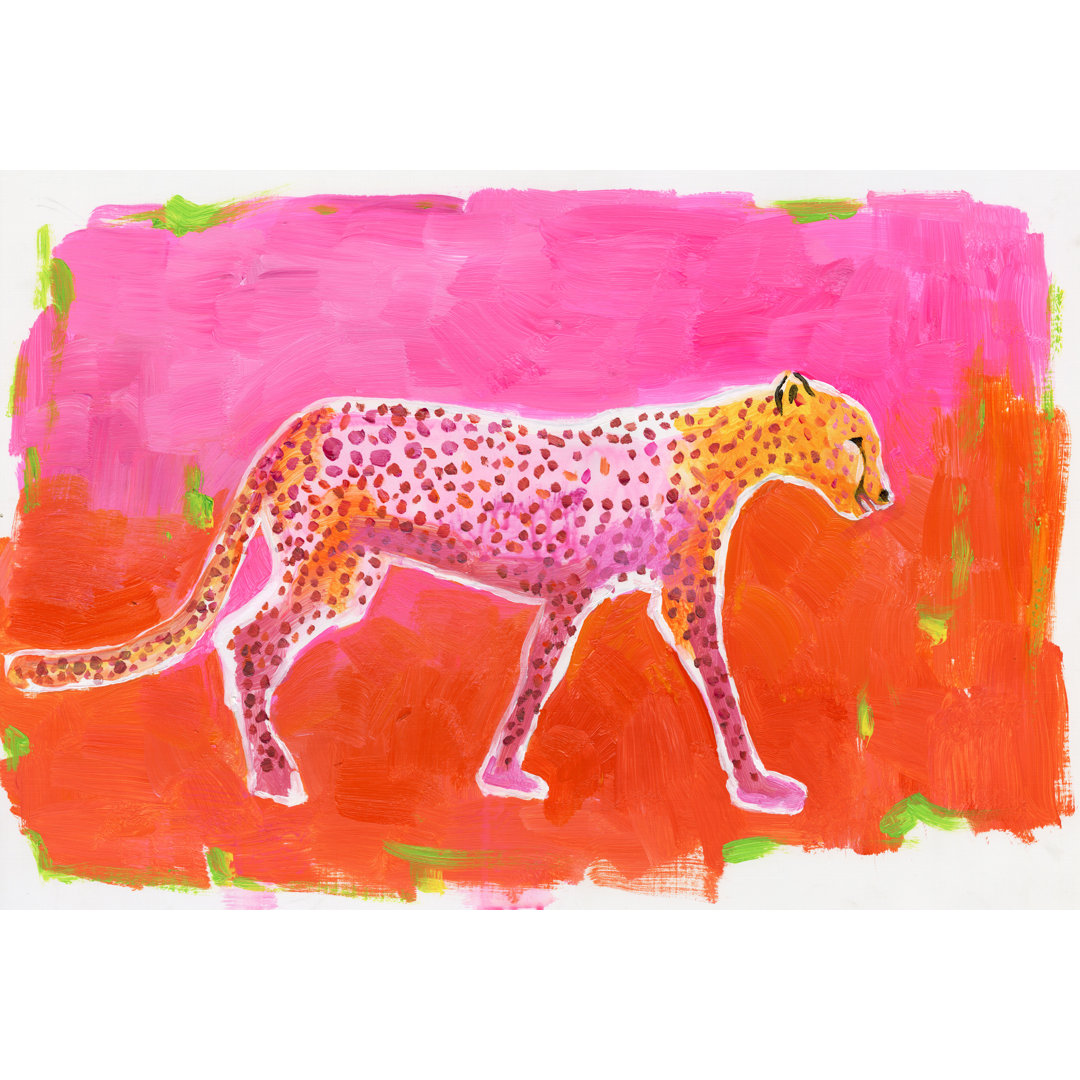" Watercolor Cheetah " Painting Print Etta Avenue™ Teen 