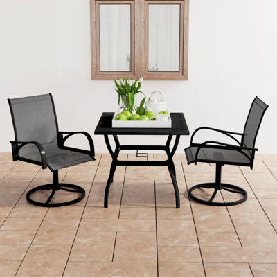 Square 2 - Person 81.5Cm Long Dining Set