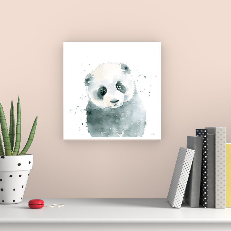 " Panda Cub " by Katrina Pete Painting Print, 12" H x 12" W