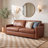  84'' Top Grain Leather Sofa-2091622729