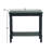 Minneiska Wood Slim Turned 1 Shelf Black Console Table-2094597679