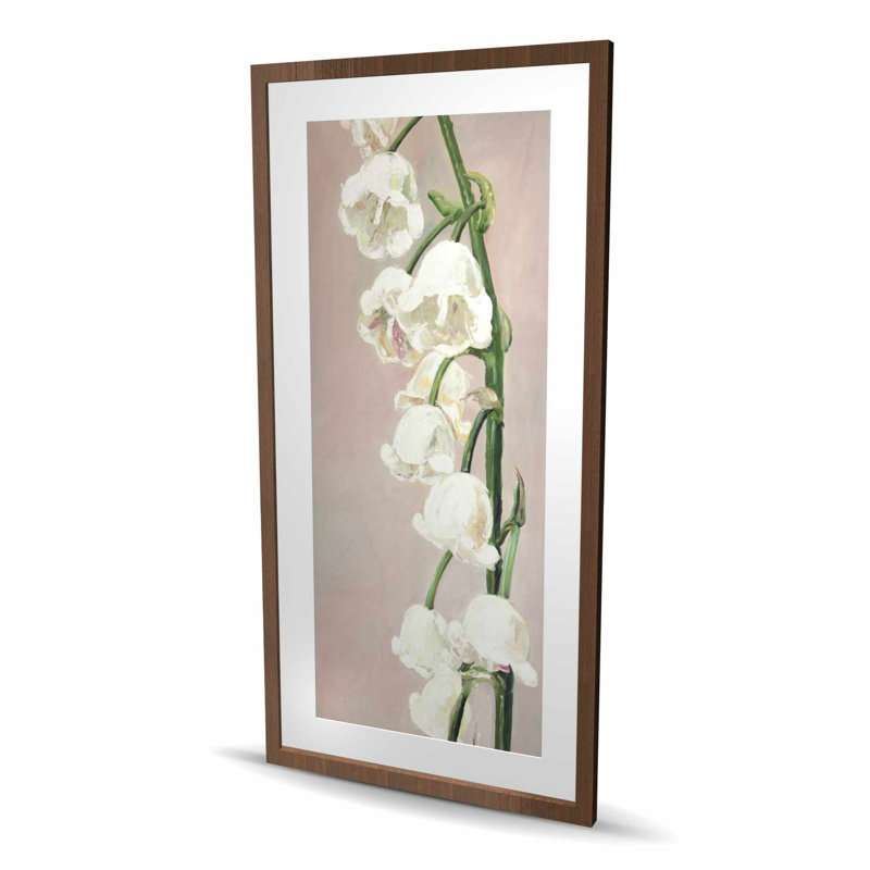 Fleurs de muguet - rose, chambre à coucher, impression encadrée